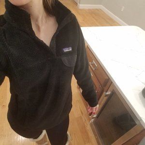 Patagonia Women's Rewool Snap-T Fleece Black XS